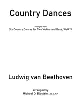 Country Dances Orchestra sheet music cover